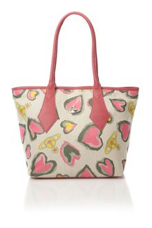 Vivienne Westwood Heart Print Small Dome Bag - Lyst