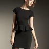Alice + Olivia Victoria Knit Peplum Dress in Black - Lyst