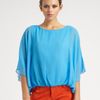 Alice + Olivia Katie Dolman Silk Top in Blue - Lyst