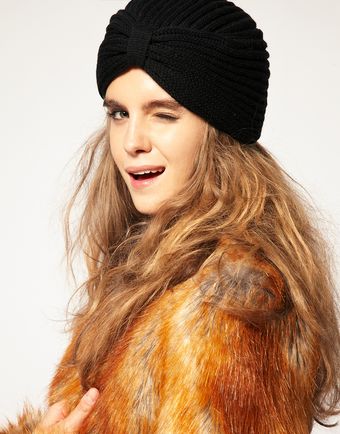 ASOS Collection Asos Knitted Turban Hat - Lyst