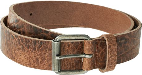 Asos Asos Tan Croc Leather Belt in Brown for Men (tan) - Lyst
