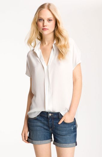 Bellatrix Pleat Placket Slouchy Shirt Tunic - Lyst