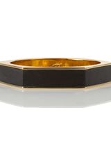 Belle Noel Leather Hexagon Bangle