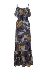 Biba Bird Printed Maxi Dress
