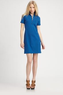 Burberry Brit Stretch Cotton Polo Dress - Lyst