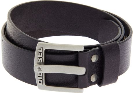 Diesel Starpinr Buckle Belt in Black for Men - Lyst