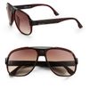 Diesel Plastic Aviator Sunglasses in Brown for Men - Lyst