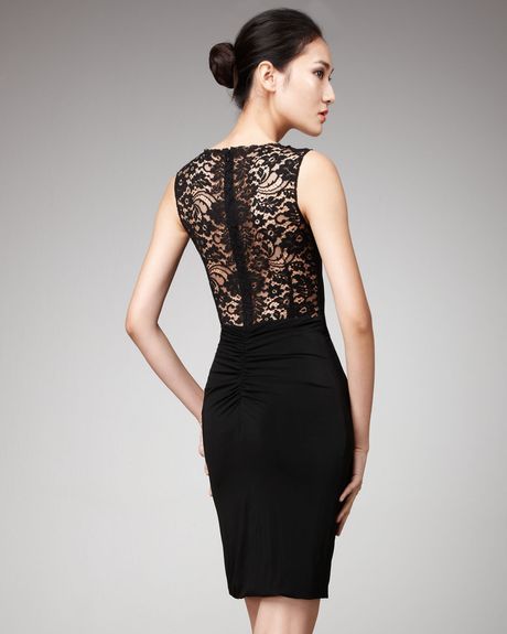 Dolce & Gabbana Laceshoulder Dress in Black - Lyst