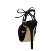 Dune Halumi D Laser Cut Suede Sandals in Black - Lyst