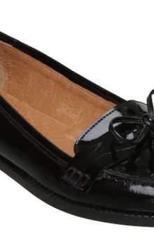 Dune  Patent Tassle Bow Loafers - Lyst