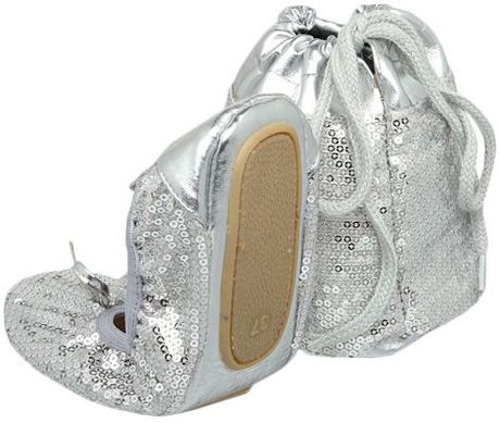 dune fold up ballerina shoes