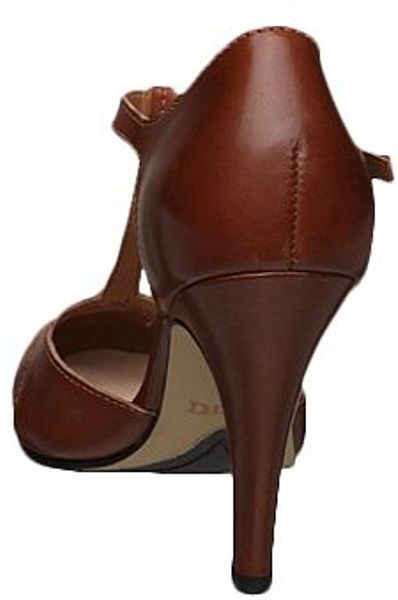 tan t bar shoes