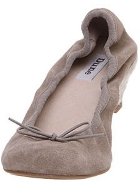 Dune Bramble Espadrille Low Wedge Sandals in Brown (taupe) | Lyst