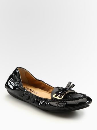  Patent Leather Bow Ballet Flats 