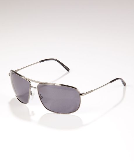 Giorgio Armani Polarized Square Sunglasses Gray in Gray for Men - Lyst