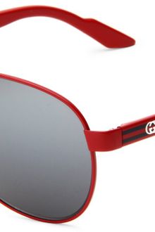 Gucci Gucci Womens Gucci S Aviator Sunglasses - Lyst