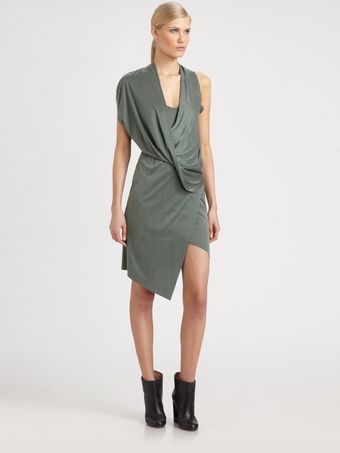 Helmut Lang Shale Jersey Dress - Lyst