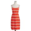 J.crew Blouson Dress in Stripe in Red (cerise) - Lyst
