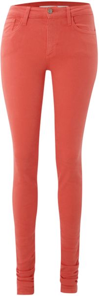 Joe's Jeans The Skinny Coloured Jeans in Pink (peach) - Lyst