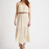 Joie Silk Pintuck Dress in Beige - Lyst