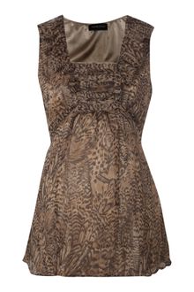 Mama-licious Deep V Frill Neck Top - Lyst