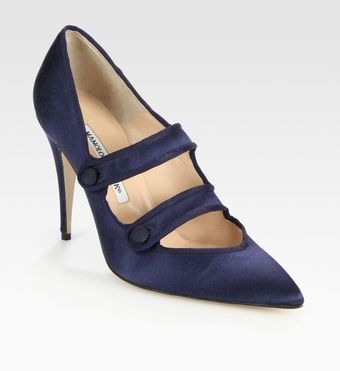  Satin Grosgrain Mary Jane Pumps 