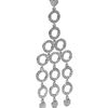 Michael Kors Chandelier Earring with Pave Detail in Silver - Lyst