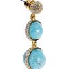 Michael Kors Turquoise Double Drop Earring with Pave Detail in Blue (turquoise) - Lyst
