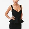 Nasty Gal Peplum Bandage Dress in Black - Lyst