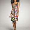 Oscar De La Renta Patchworkprint Dress in Multicolor (tobacco) - Lyst