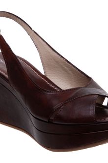 Pied A Terre Lagarus P Slingback Wedge Sandals - Lyst