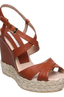 Pied A Terre Lupine P Cross Strap Wedge Sandals - Lyst