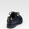 Prada Leather Wingtip Golf Shoes in Blue - Lyst