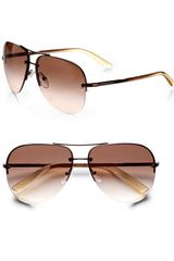 Prada Rimless Aviator Sunglasses