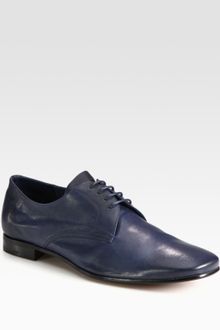 Prada Antique Leather Laceups - Lyst