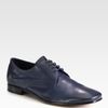 Prada Antique Leather Laceups in Blue for Men (denim) - Lyst