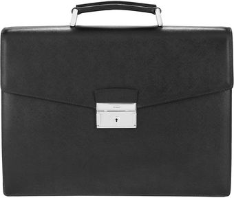  Leather Double Gusset Briefcase 