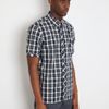 Raf Simons Raf Simons Mens Check Short Sleeve Shirt in Black for Men - Lyst