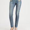 Rag & Bone Destroyed Skinny Jeans in White (black) - Lyst