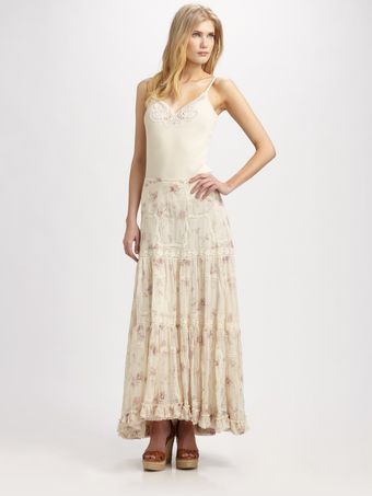  Printed Maxi Skirt 