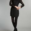 Sodamix Dorothy Crochet Sleeve Dress in Black - Lyst