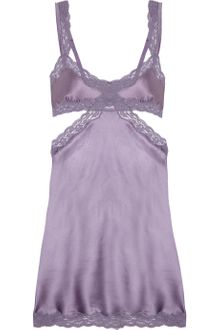 Stella McCartney Clara Whispering Stretchsilk Satin and Lace Chemise - Lyst