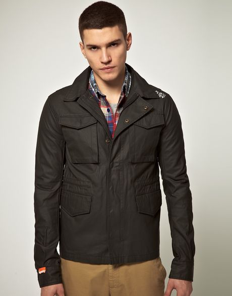 Superdry Superdry Classic Waxman Jacket in Black for Men (waxblack) - Lyst