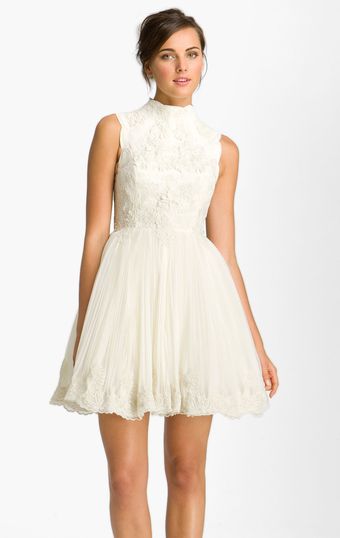 Ted Baker Telago Embroidered Tulle Frock - Lyst