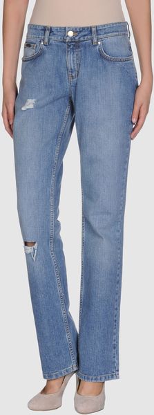 Tommy Hilfiger Denim Trousers in Blue - Lyst