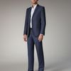 Versace Twobutton Woolsilk Suit in Blue for Men - Lyst