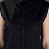 Acne Sleeveless Shirt Dress in Black - Lyst