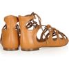 Alexander Mcqueen Leather Gladiator Sandals in Brown (camel) - Lyst