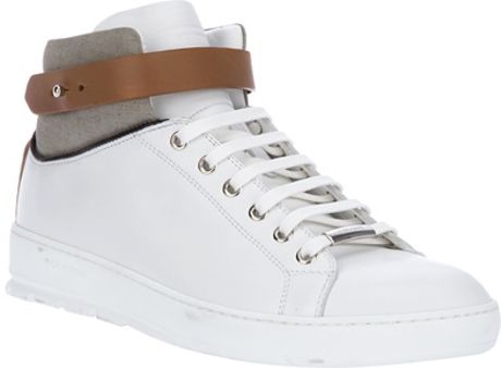 Dior Leather Hitop in White for Men - Lyst