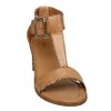 Dune Fenton D T Bar Snake Leather Mix Sandals in Brown (tan) - Lyst